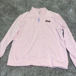 Pink vineyard vines quarter zip